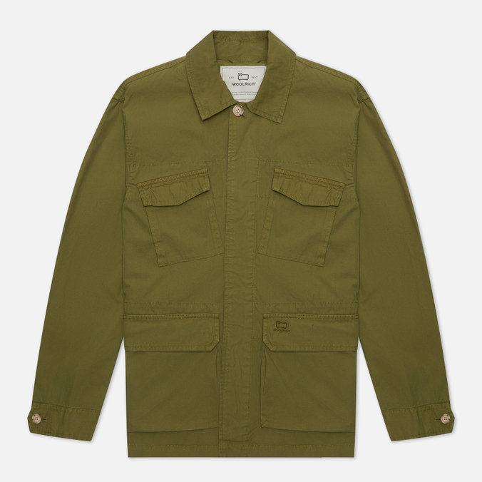 Мужская куртка Woolrich, цвет зелёный, размер XXL