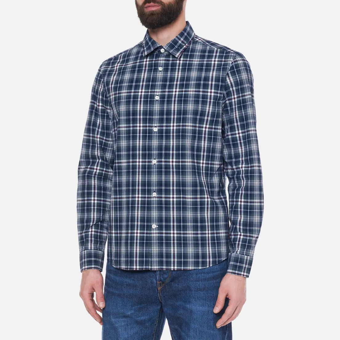 Woolrich Мужская рубашка Poplin