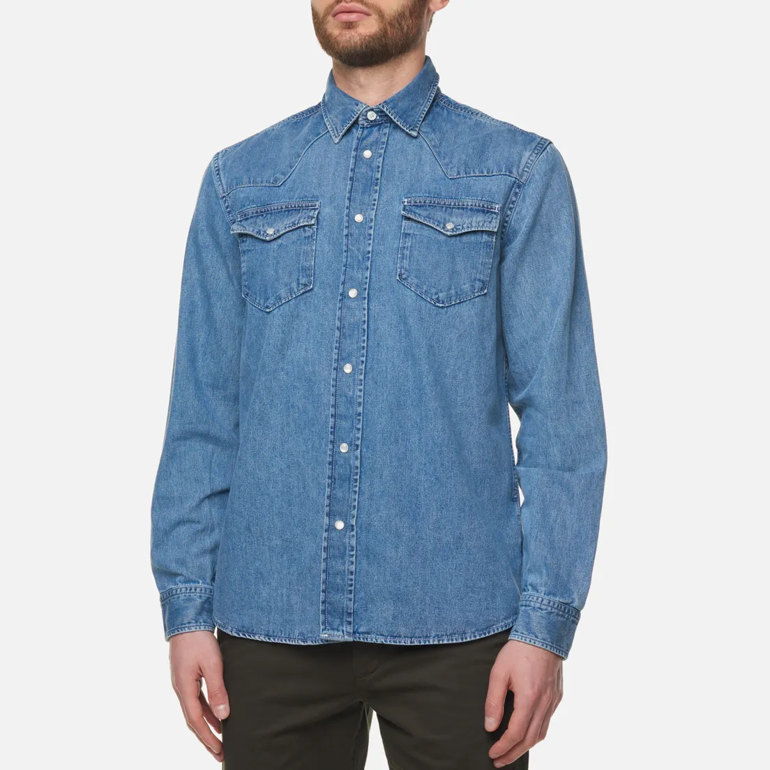 Woolrich Мужская рубашка Denim