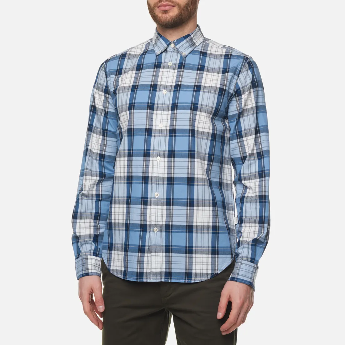 Woolrich Мужская рубашка Poplin Madras