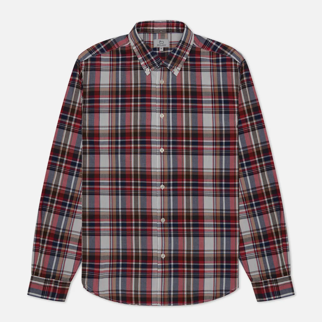 Woolrich Мужская рубашка Poplin Madras