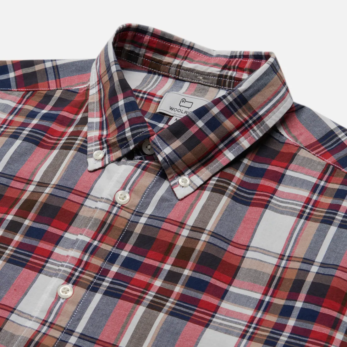 Woolrich Мужская рубашка Poplin Madras