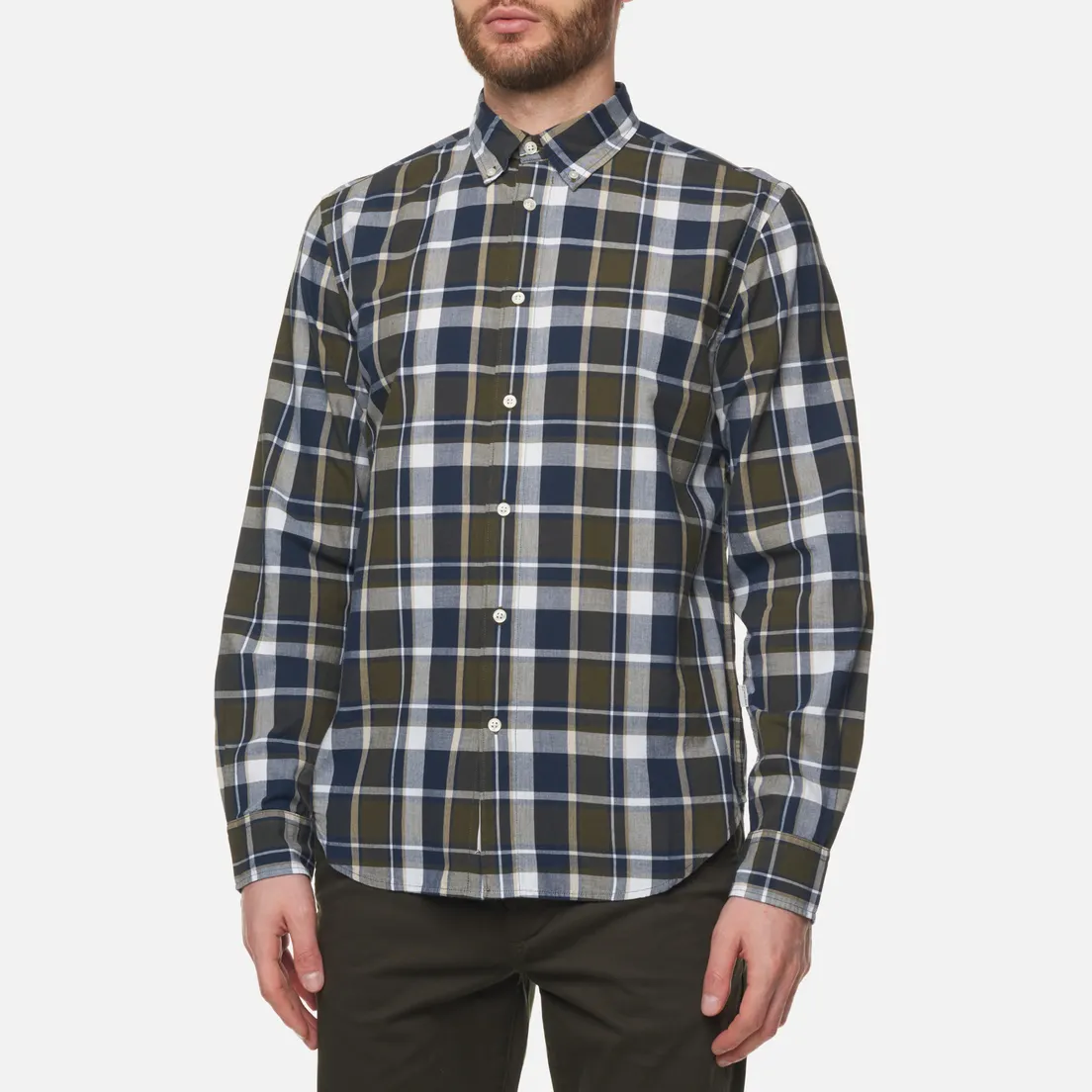 Woolrich Мужская рубашка Poplin Madras