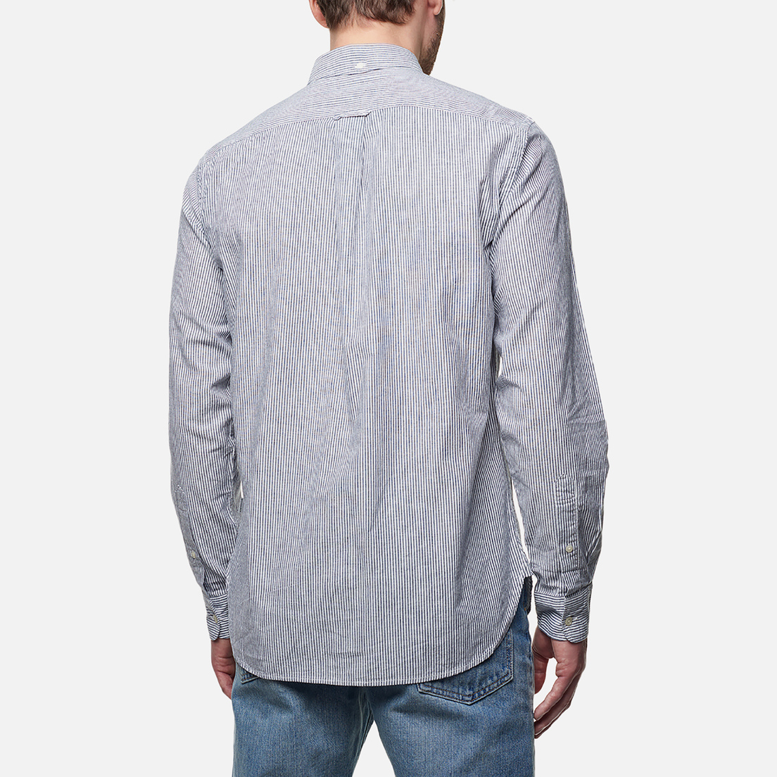 Woolrich Мужская рубашка Cotton Linen Stripe