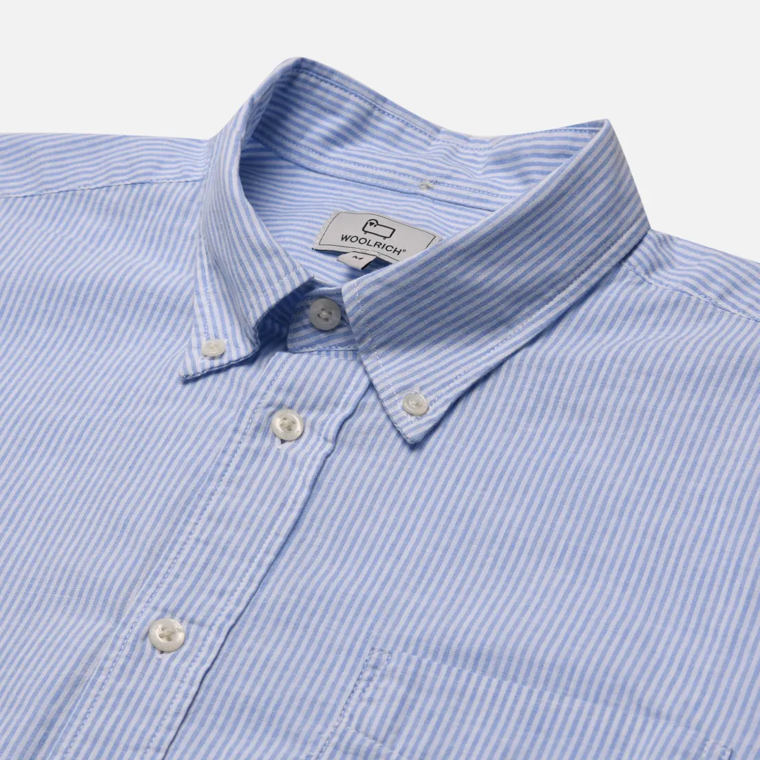 Woolrich Мужская рубашка Cotton Linen Stripe