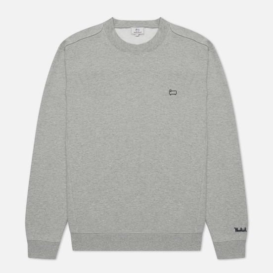 Мужская толстовка Woolrich American Fleece Crew Neck Medium Grey Melange