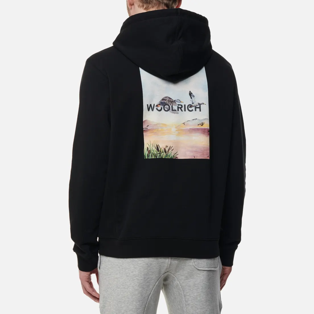 Woolrich Мужская толстовка Printed Duck Hooded Fleece
