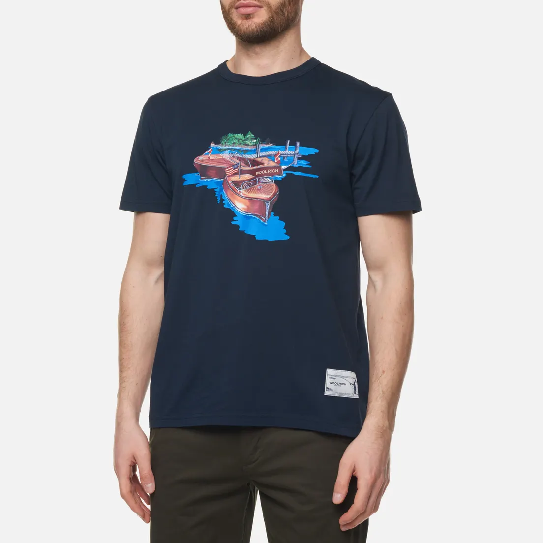 Woolrich Мужская футболка Painted Zavikon