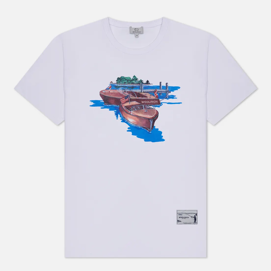 Woolrich Мужская футболка Painted Zavikon