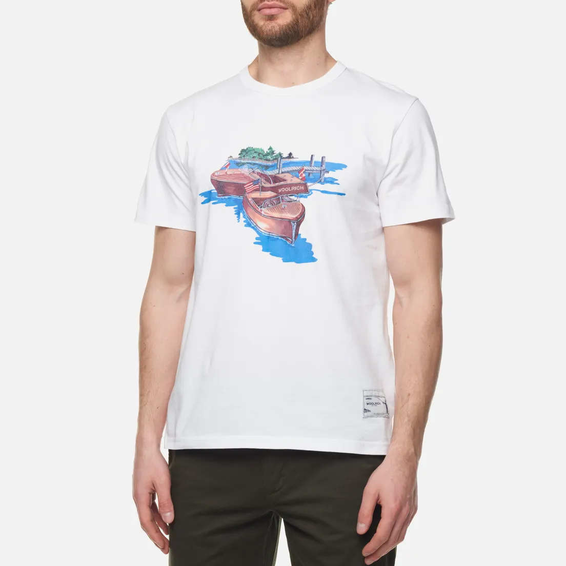 Woolrich Мужская футболка Painted Zavikon
