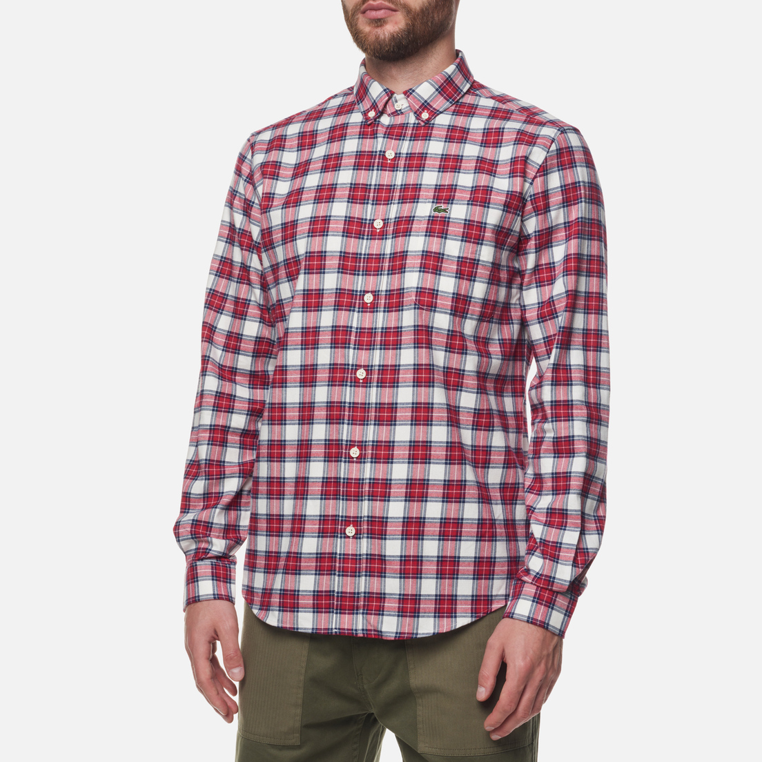 Lacoste Мужская рубашка Regular Fit Check Print