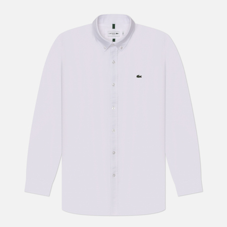  Мужская рубашка Lacoste Slim Fit Button-Up Collar, цвет белый, размер 41