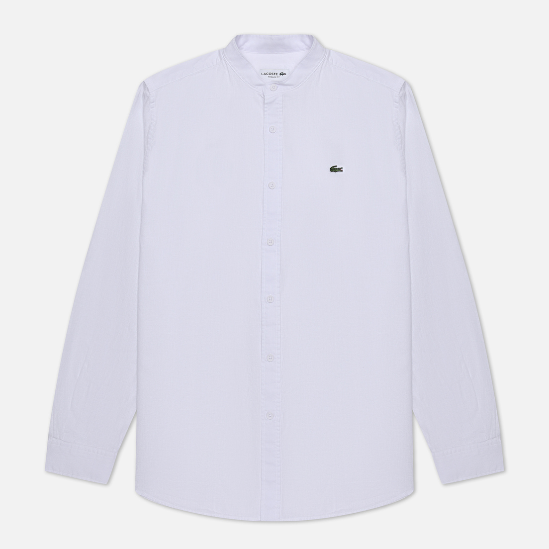 Lacoste Мужская рубашка Cotton/Linen Regular Fit Band Collar