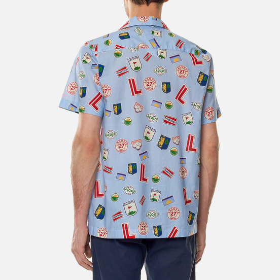 Мужская рубашка Lacoste Hawaiian Print Blue/White