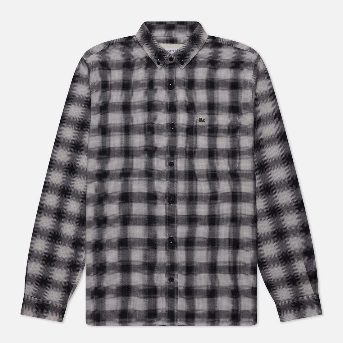 Lacoste Мужская рубашка Cotton/Wool Blend Checked Flannel