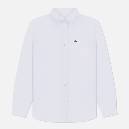 Мужская рубашка Lacoste Regular Fit Oxford, цвет белый, размер 41