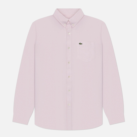   Brandshop Мужская рубашка Lacoste Regular Fit Oxford, цвет розовый, размер 45