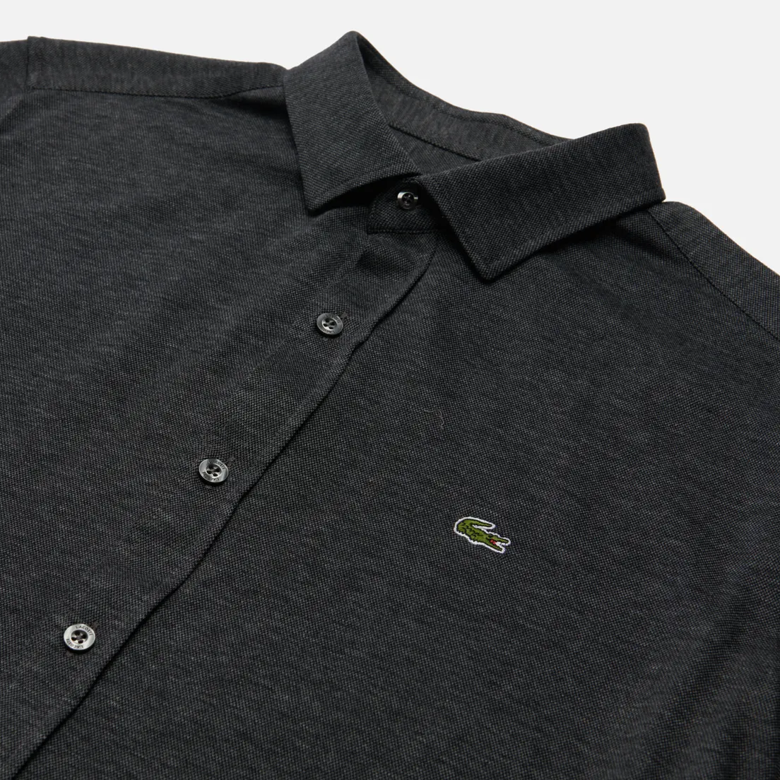 Lacoste Мужская рубашка Embroidered Croc Logo Slim Fit