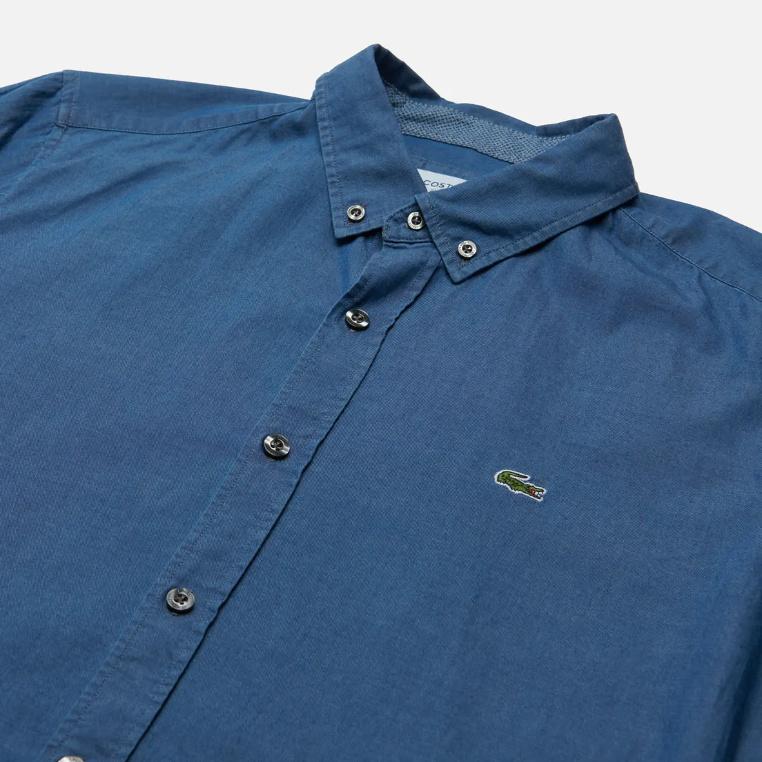 Lacoste Мужская рубашка Embroidered Croc Logo Slim Fit