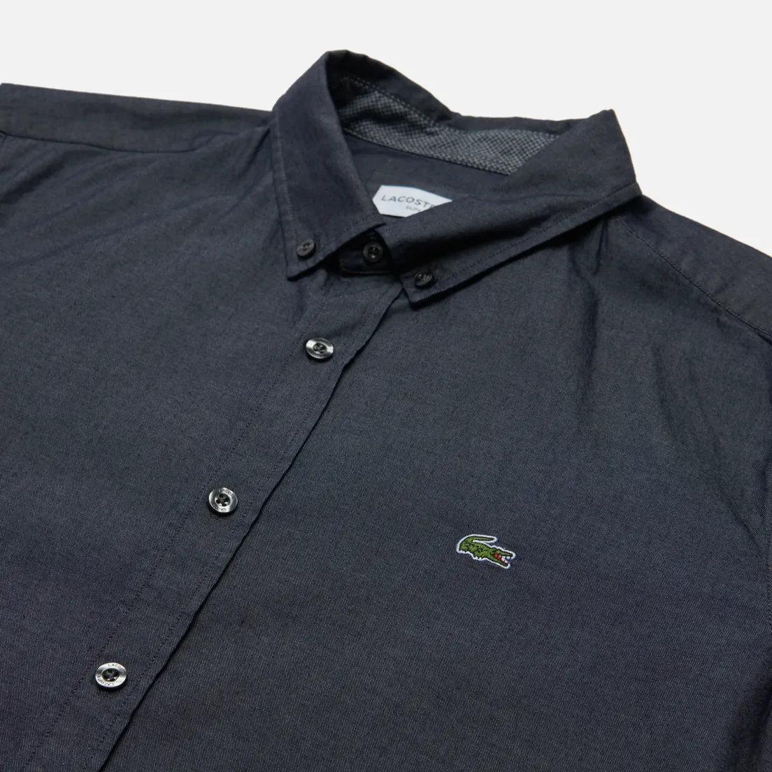 Lacoste Мужская рубашка Embroidered Croc Logo Slim Fit