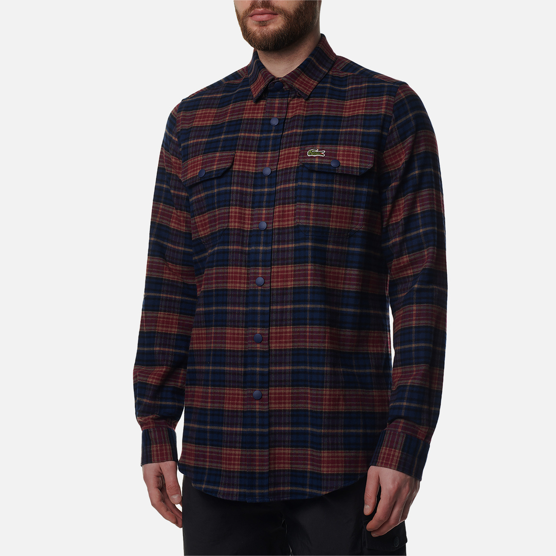 Lacoste Мужская рубашка Regular Fit Button-Down Poplin Check