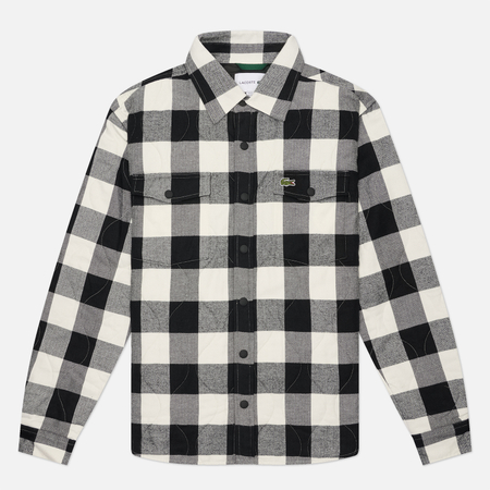 Мужская рубашка Lacoste Relaxed Fit, цвет чёрный, размер 41