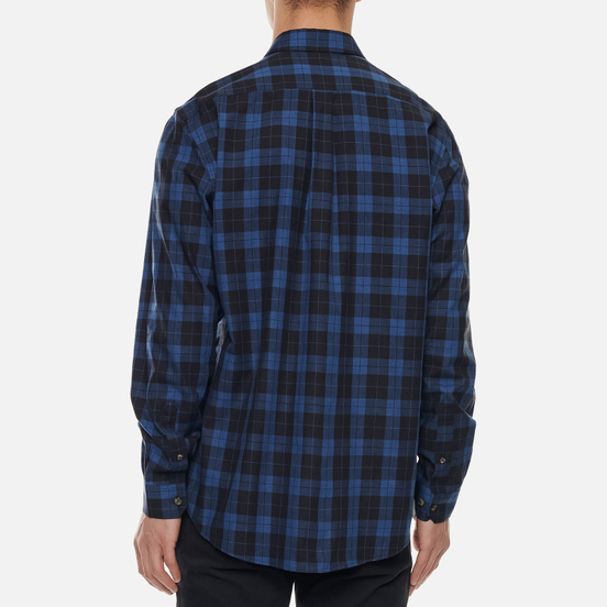 Мужская рубашка Lacoste Regular Fit Checkered Black/Blue Chine