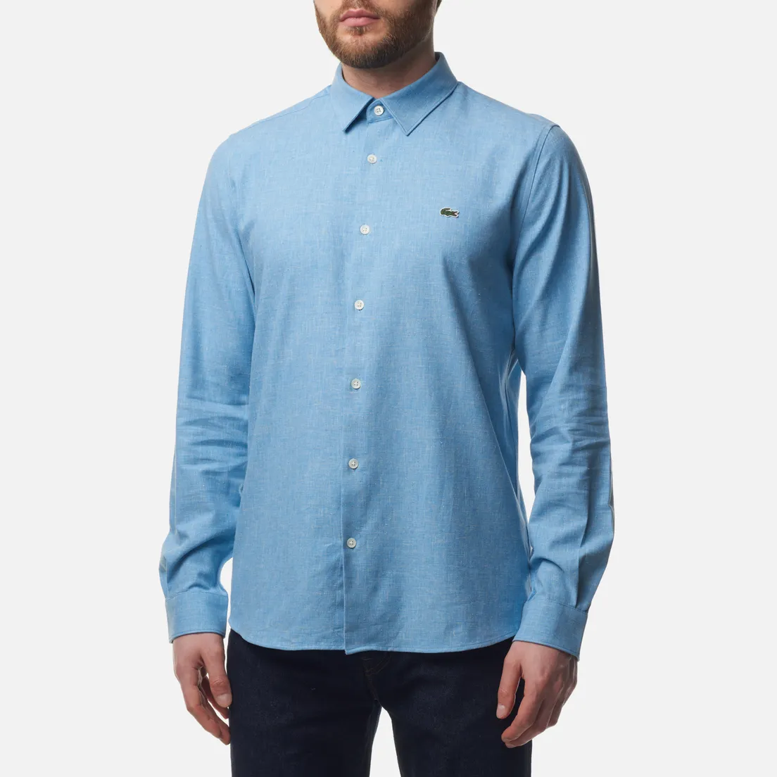 Lacoste Мужская рубашка Slim Fit Cotton Chambray