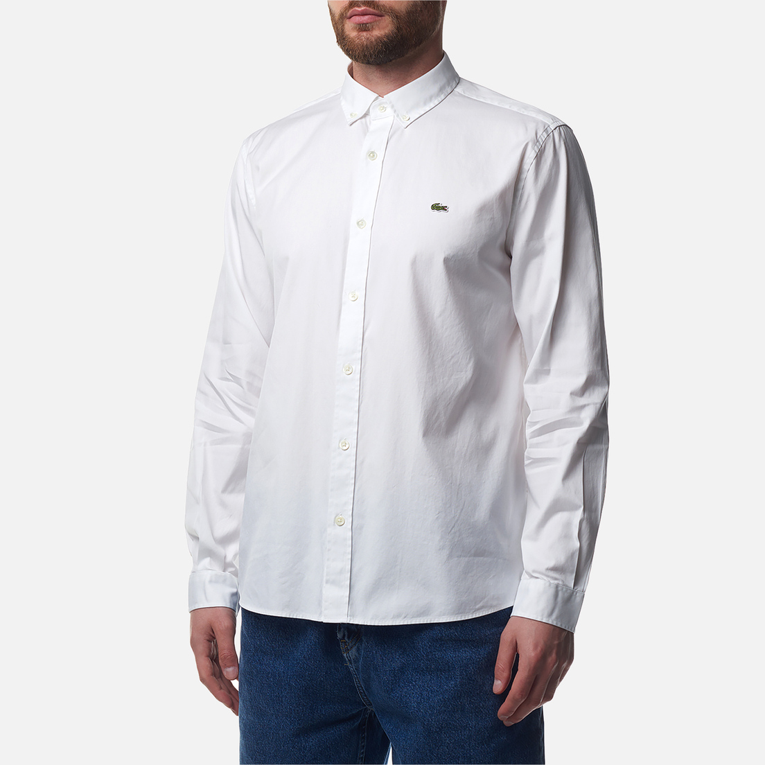 Lacoste Мужская рубашка Straight Cut Cotton