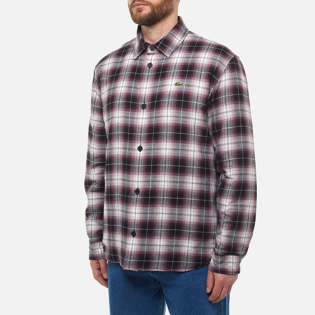 Lacoste Мужская рубашка Oversized Plaid Overshirt