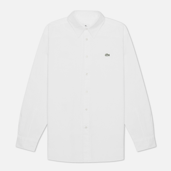Мужская рубашка Lacoste Live Relaxed Fit Premium Cotton White