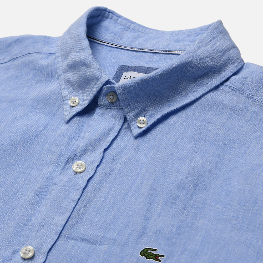 Lacoste Мужская рубашка Linen SS Regular Fit