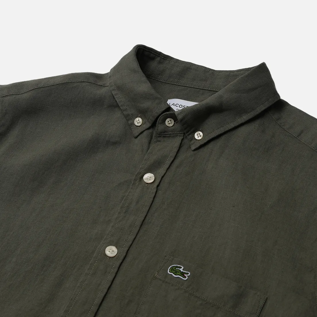 Lacoste Мужская рубашка Regular Fit Button-Up Collar Linen