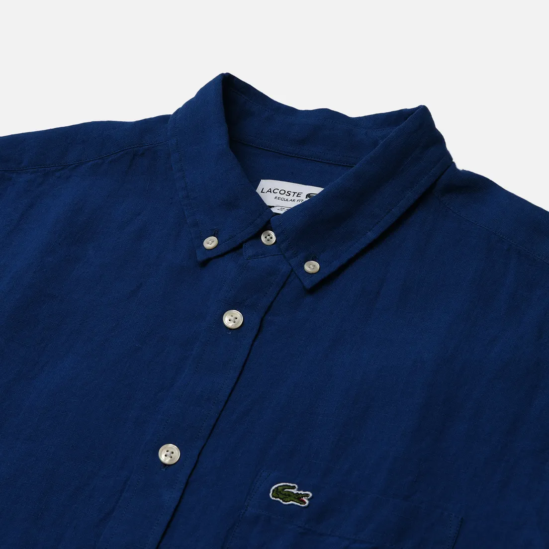 Lacoste Мужская рубашка Regular Fit Button-Up Collar Linen
