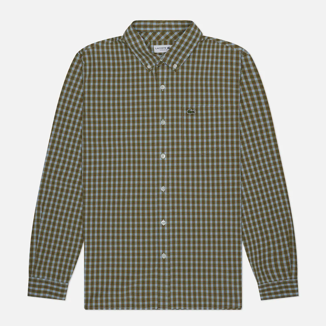 Lacoste Мужская рубашка Check Poplin Regular Fit