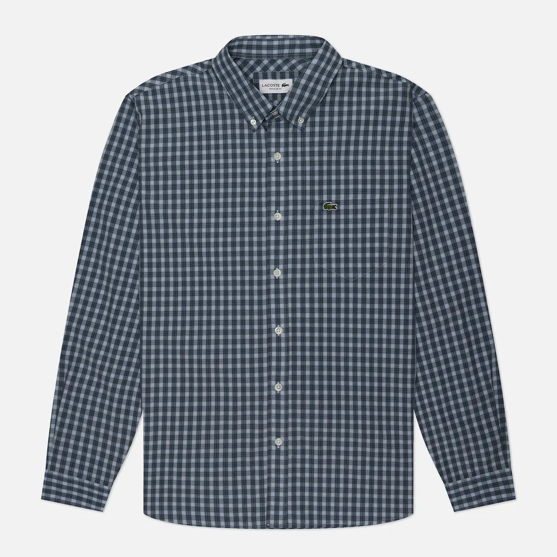 Lacoste Мужская рубашка Check Poplin Regular Fit