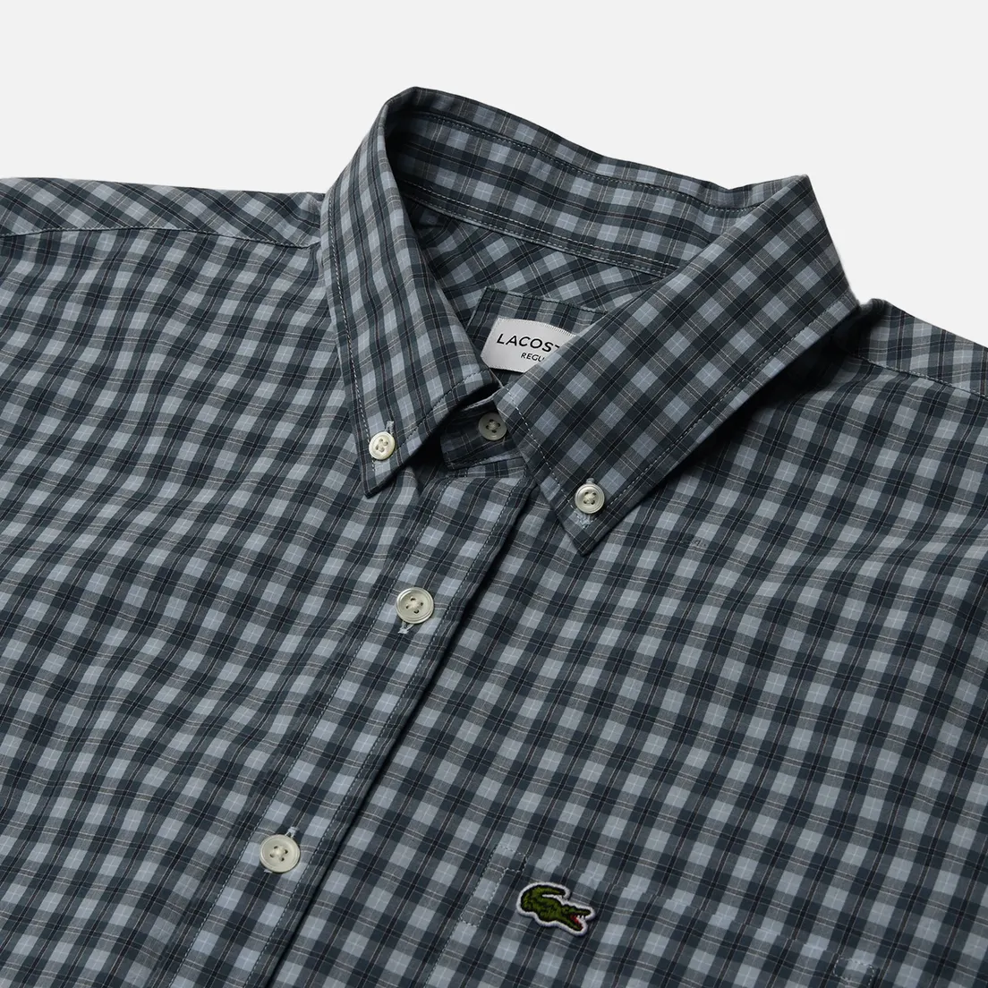 Lacoste Мужская рубашка Check Poplin Regular Fit