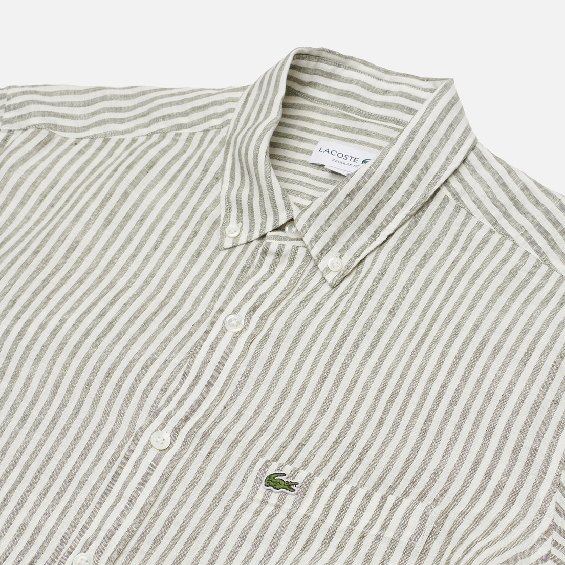 Lacoste Мужская рубашка Regular Fit Striped Linen