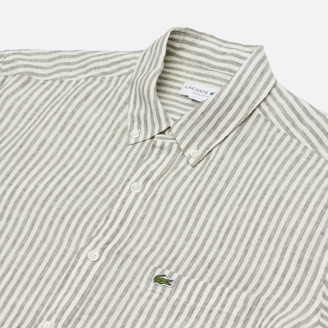 Lacoste Мужская рубашка Regular Fit Striped Linen