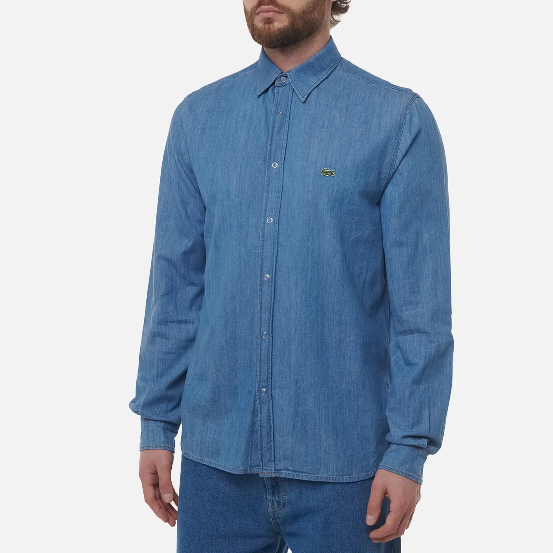 Lacoste Мужская рубашка Regular Fit Lightweight Denim