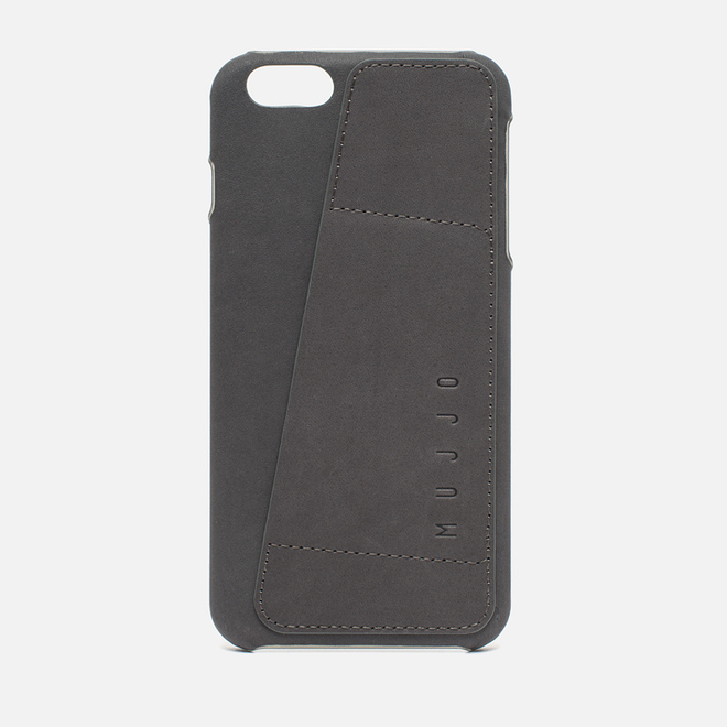 Чехол Mujjo Leather Wallet 80 IPhone 6 Plus Grey