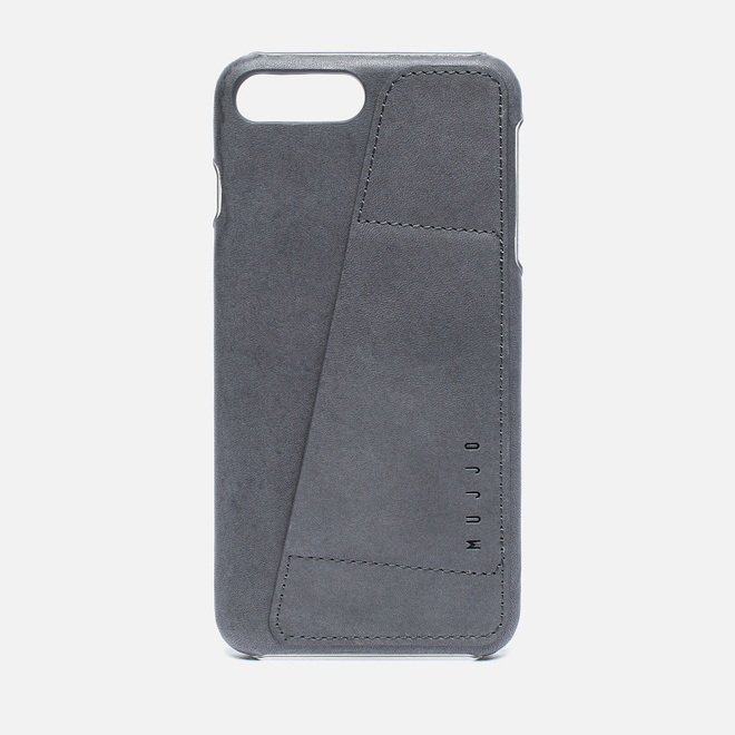 Чехол Mujjo Leather Wallet iPhone 7 Plus Grey