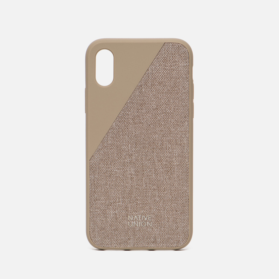 Чехол Native Union Clic Canvas iPhone X Beige