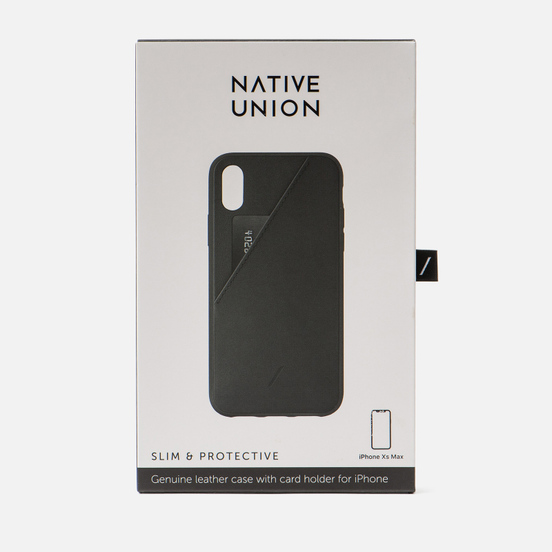 Чехол Native Union Clic Card iPhone Хs Max Black