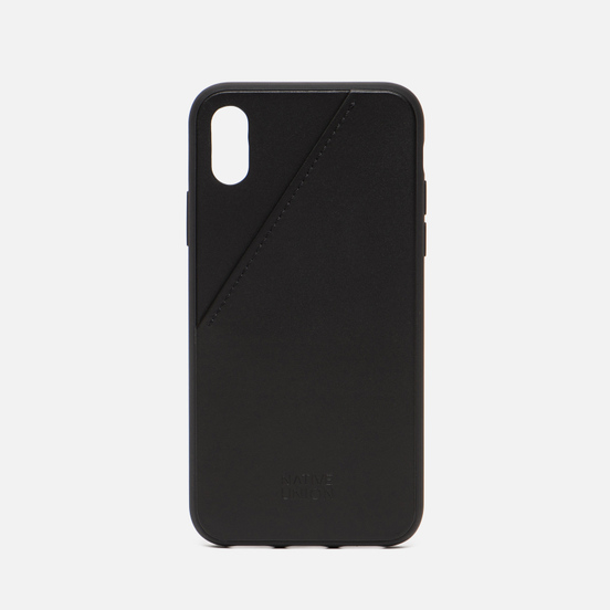 Чехол Native Union Clic Card Leather iPhone X Black