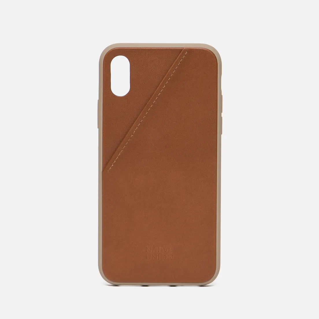 Native Union Чехол Clic Card Leather iPhone X