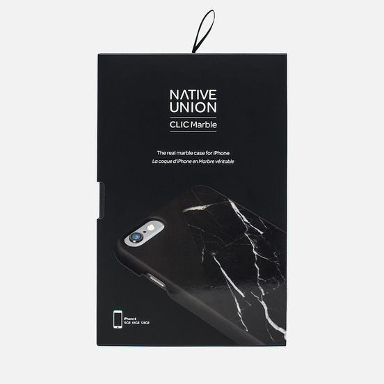 Чехол Native Union Clic Marble IPhone 6/6s Black