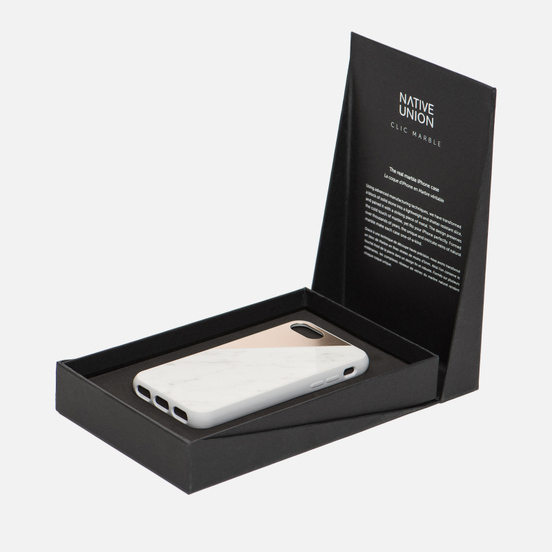 Чехол Native Union Clic Marble iPhone 7 White/Rose
