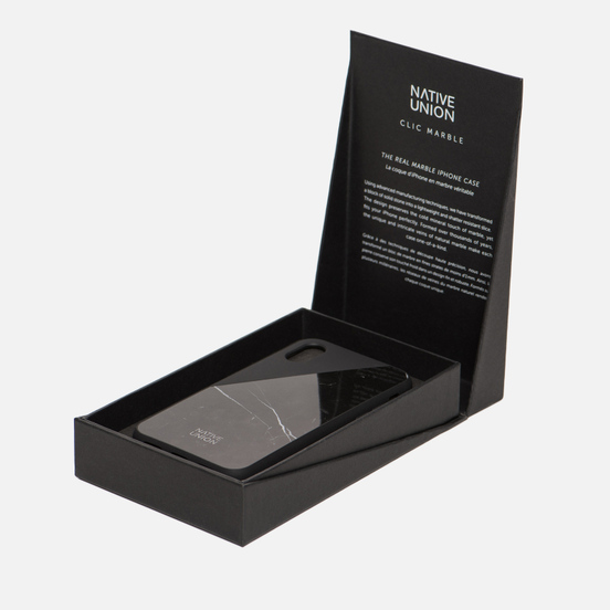 Чехол Native Union Clic Marble iPhone X Black