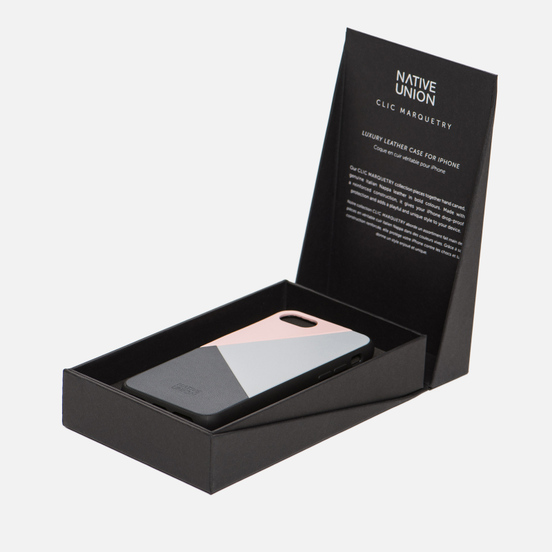 Чехол Native Union Clic Marquetry iPhone 7/8 Pink/Blue/Grey